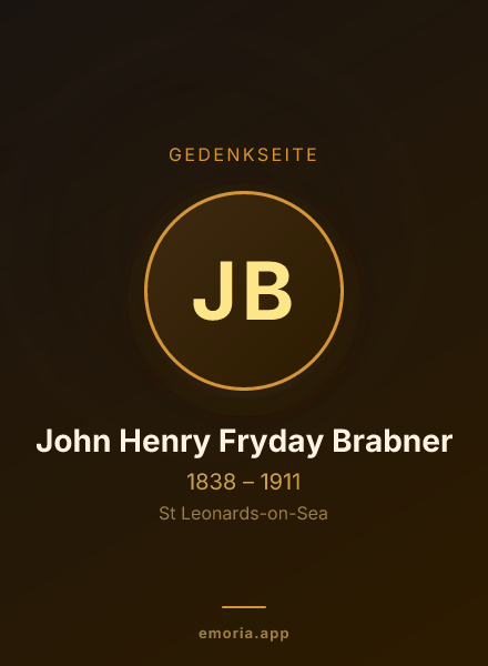 Gedenkportrait von John Henry Fryday Brabner