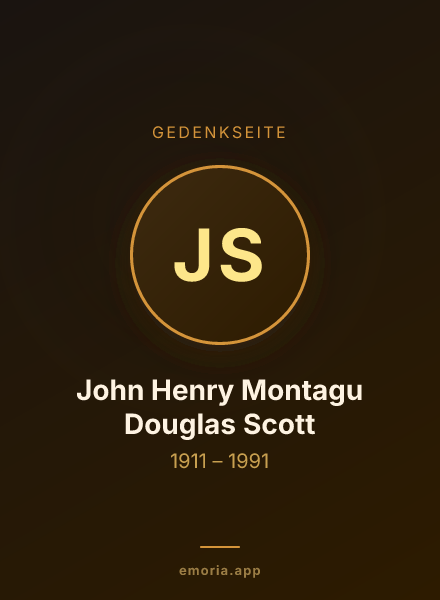 Gedenkportrait von John Henry Montagu Douglas Scott