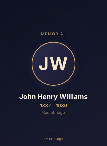 Memorial portrait of John Henry Williams