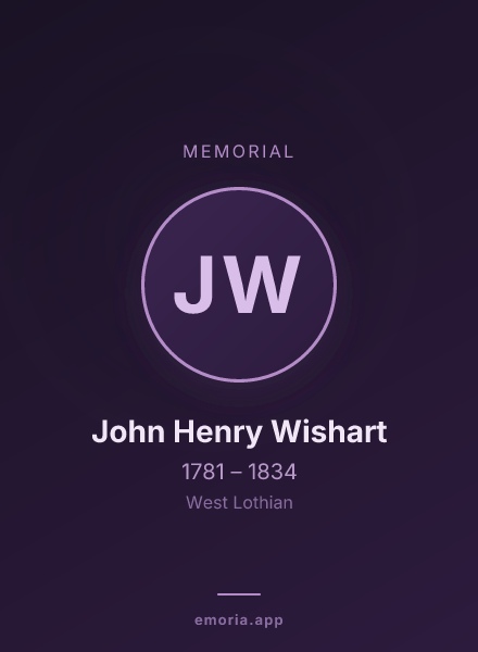 Memorial portrait of John Henry Wishart