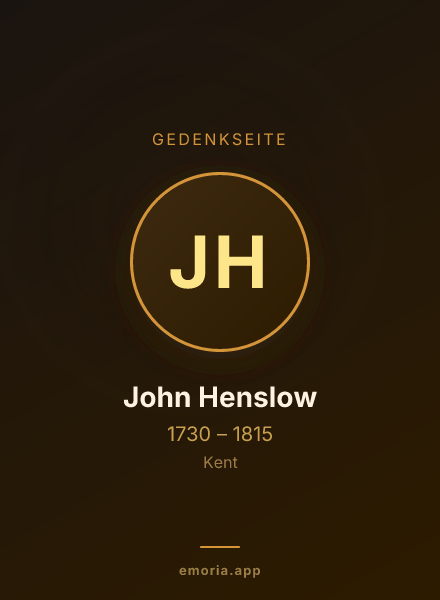 Gedenkportrait von John Henslow