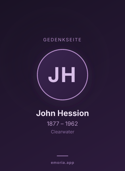Gedenkportrait von John Hession