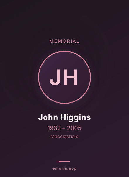 Memorial portrait of John Higgins