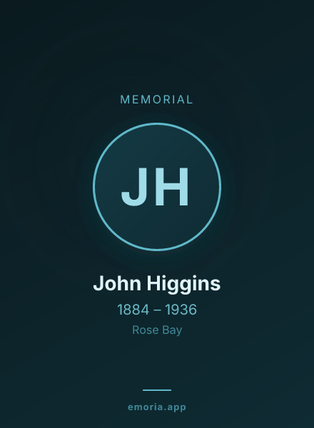 Memorial portrait of John Higgins