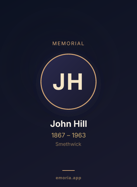 Memorial portrait of John Hill