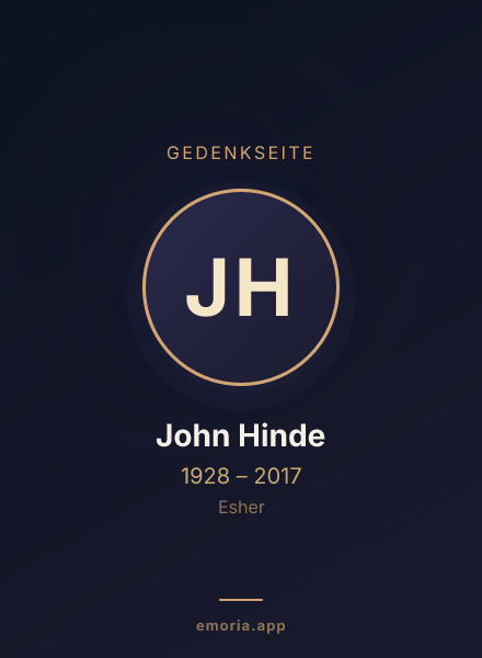 Gedenkportrait von John Hinde