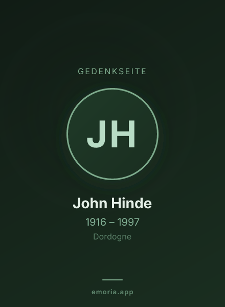 Gedenkportrait von John Hinde