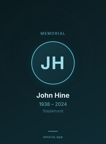 Memorial portrait of John Hine