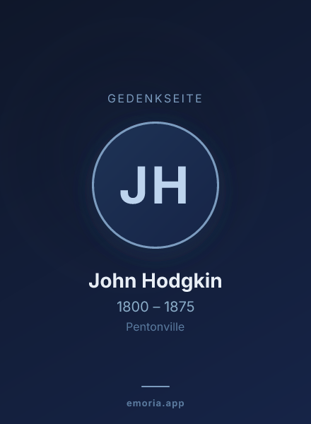 Gedenkportrait von John Hodgkin