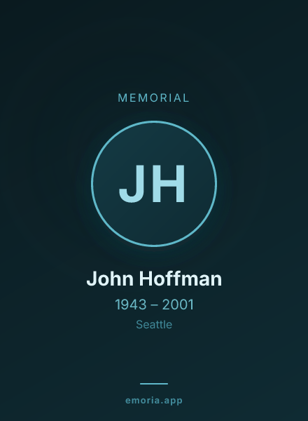 Memorial portrait of John Hoffman