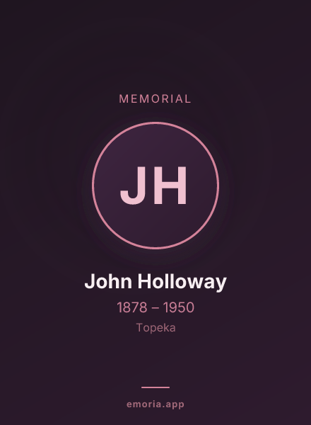 Memorial portrait of John Holloway