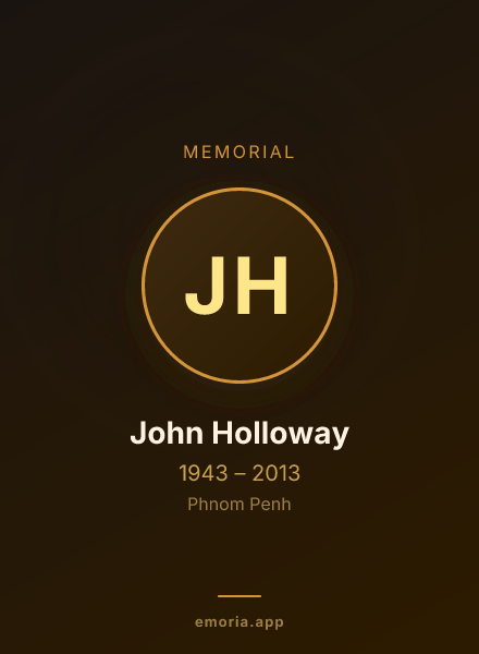 Memorial portrait of John Holloway