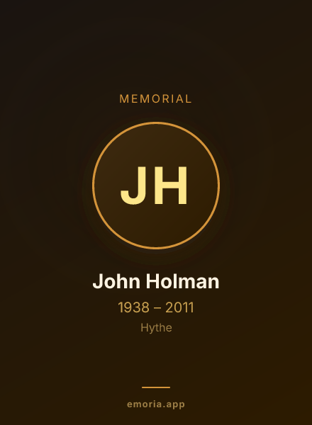 Memorial portrait of John Holman