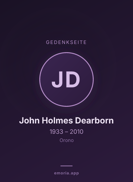 Gedenkportrait von John Holmes Dearborn