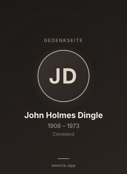 Gedenkportrait von John Holmes Dingle