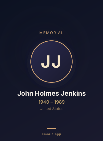 Memorial portrait of John Holmes Jenkins