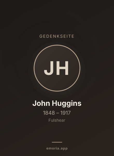 Gedenkportrait von John Huggins