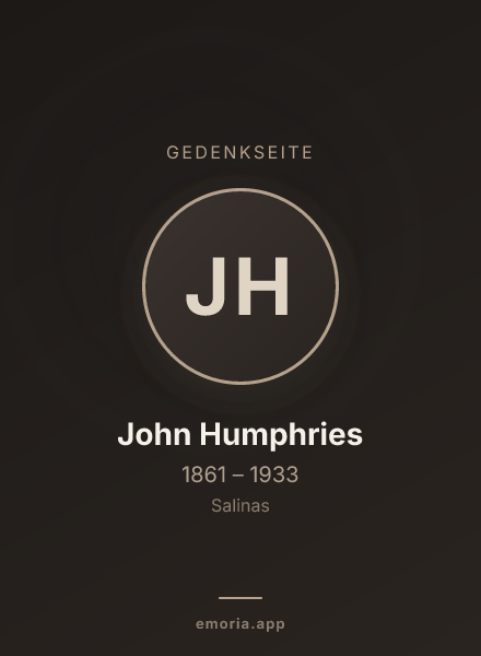 Gedenkportrait von John Humphries