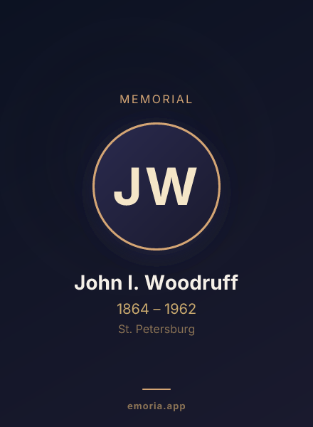 Memorial portrait of John I. Woodruff