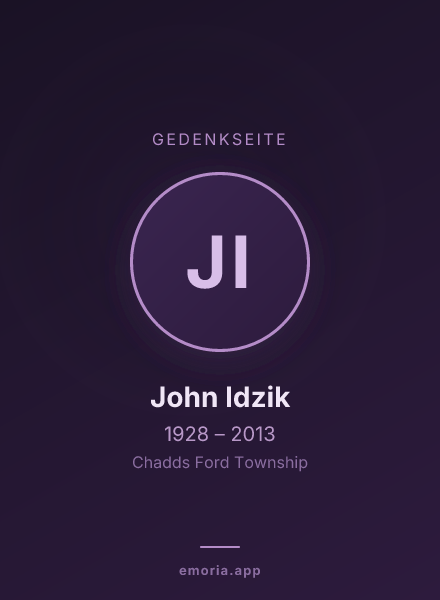 Gedenkportrait von John Idzik