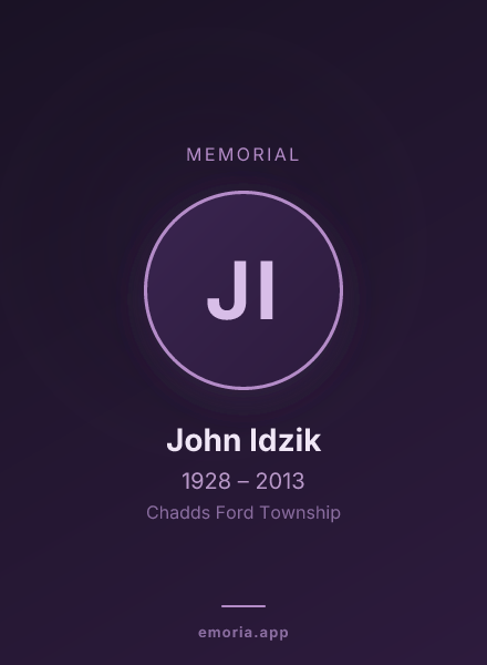 Memorial portrait of John Idzik
