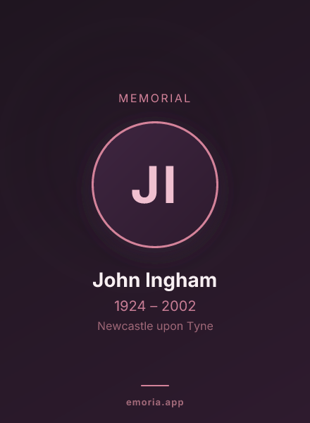 Memorial portrait of John Ingham