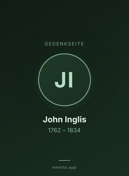 Gedenkportrait von John Inglis