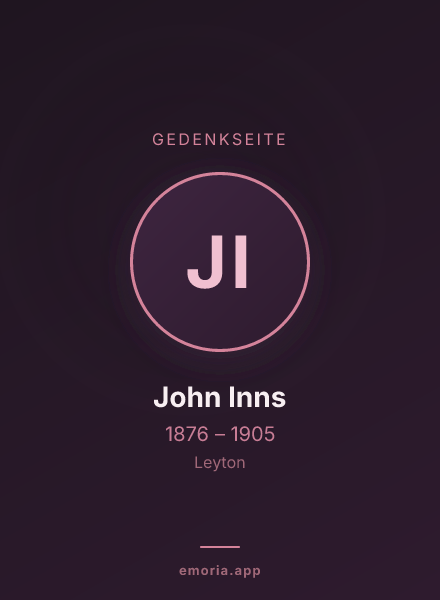 Gedenkportrait von John Inns