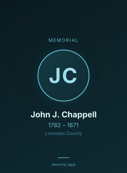Memorial portrait of John J. Chappell