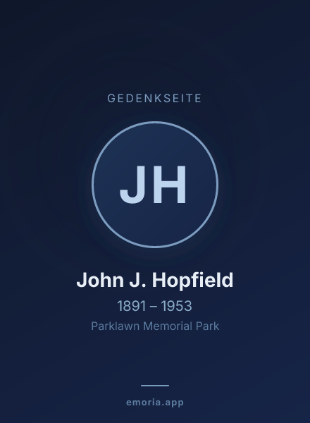 Gedenkportrait von John J. Hopfield