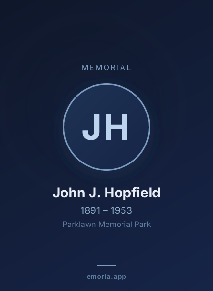 Memorial portrait of John J. Hopfield