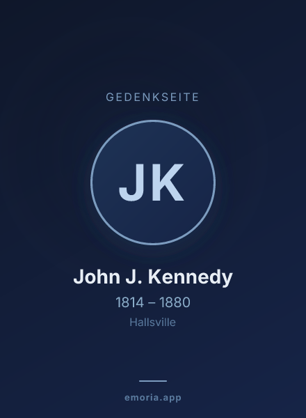 Gedenkportrait von John J. Kennedy
