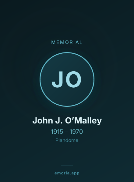 Memorial portrait of John J. O’Malley