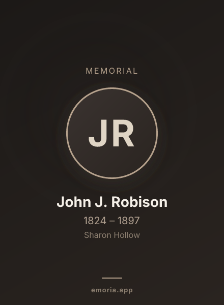 Memorial portrait of John J. Robison