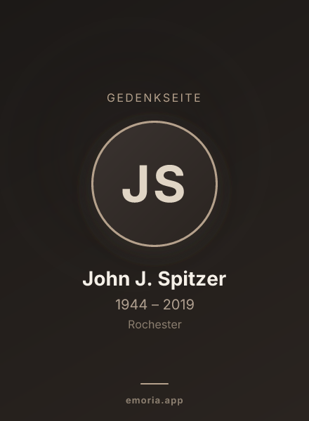 Gedenkportrait von John J. Spitzer