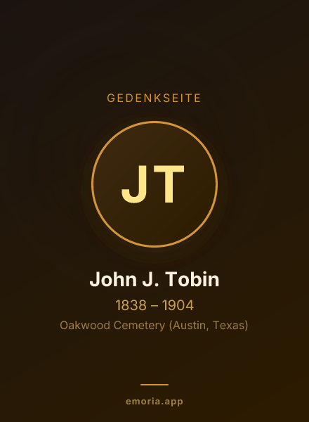 Gedenkportrait von John J. Tobin
