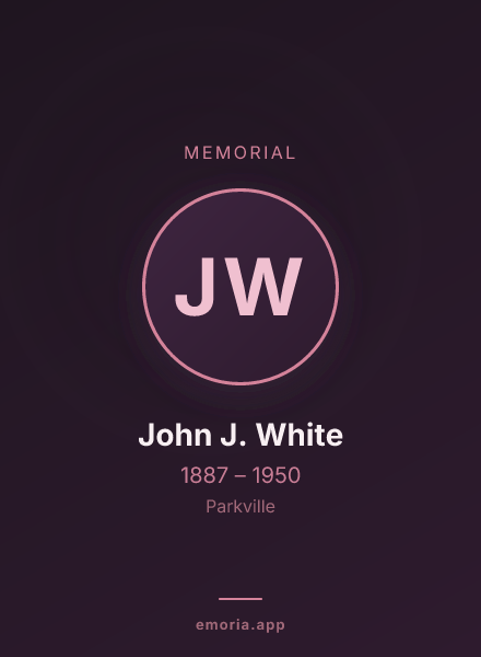 Memorial portrait of John J. White