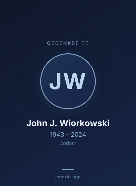 Gedenkportrait von John J. Wiorkowski