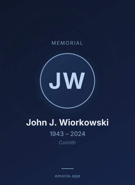 Memorial portrait of John J. Wiorkowski
