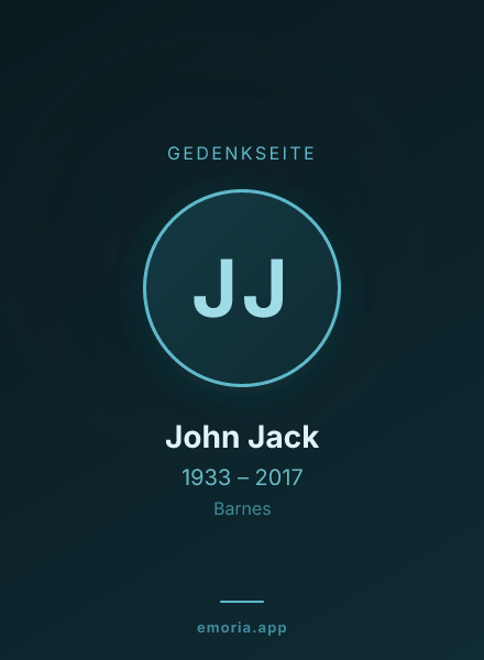 Gedenkportrait von John Jack