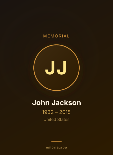 Memorial portrait of John Jackson