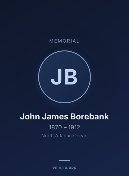 Memorial portrait of John James Borebank
