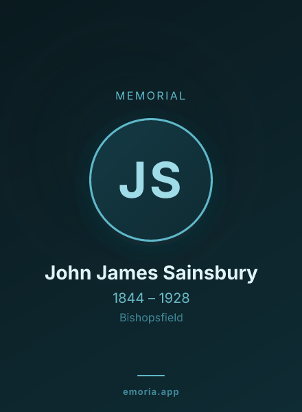 Memorial portrait of John James Sainsbury