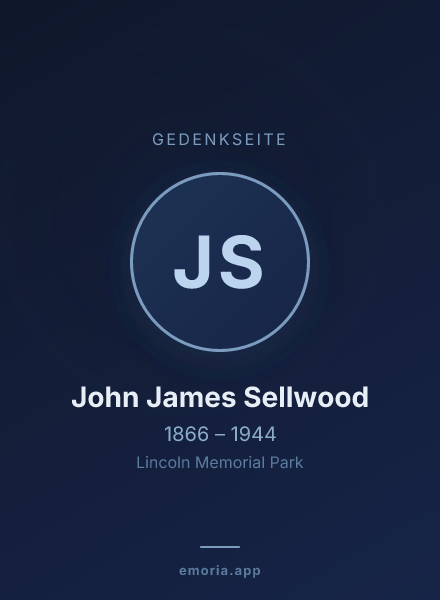 Gedenkportrait von John James Sellwood