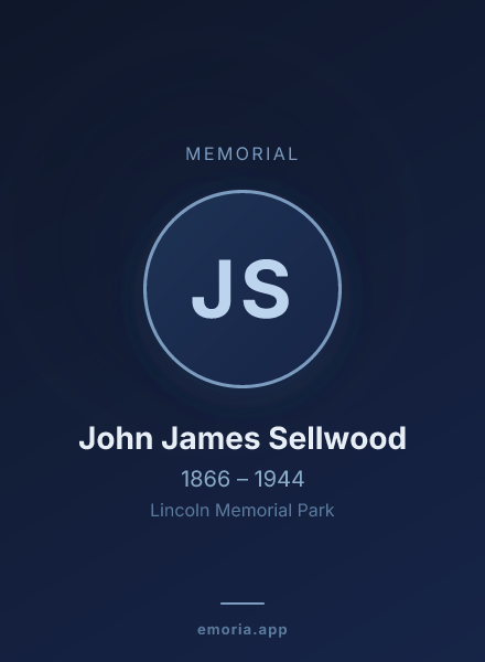 Memorial portrait of John James Sellwood
