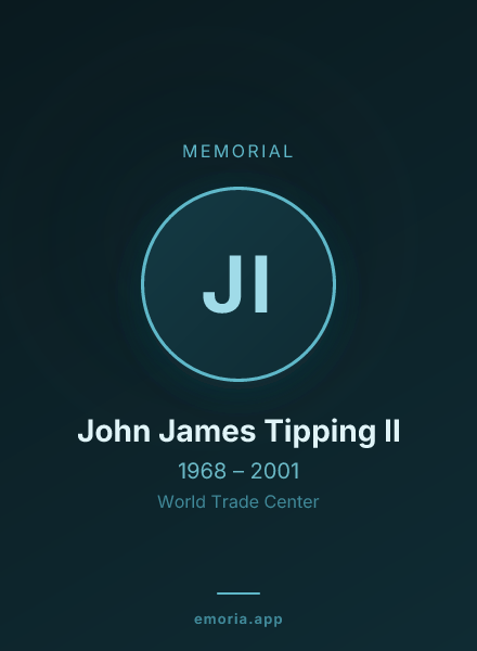 Memorial portrait of John James Tipping II