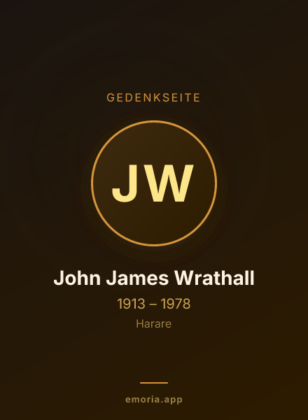 Gedenkportrait von John James Wrathall