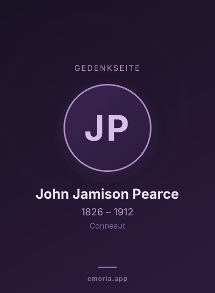 Gedenkportrait von John Jamison Pearce