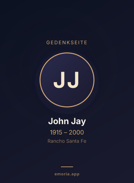 Gedenkportrait von John Jay