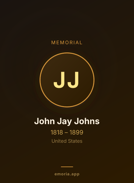 Memorial portrait of John Jay Johns